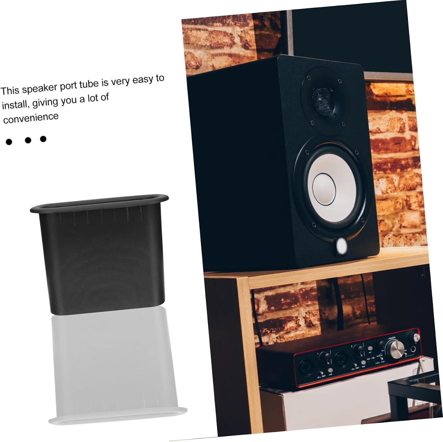 5pcs Speaker Cabinet Port Tubes for Enhanced Bass Response Easy to Install for Subwoofer Cabinets