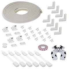 Eco-Baby Proofing Kit - 40-Piece Baby Safety Kit w/Magnetic Cabinet Locks, Outlet Covers, Lock Straps for Drawers & More - All-In-One Baby Proof