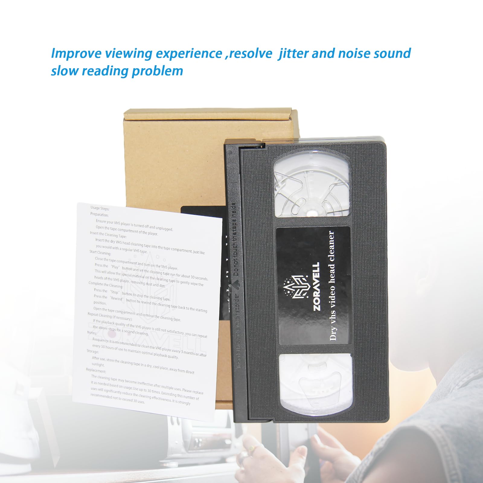 Amazon.com: Zoravell VHS Head Cleaner for VHS/VCR Players Tape