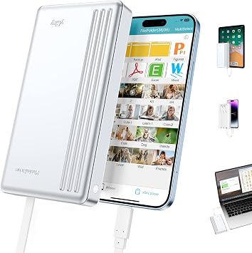 ySky 1TB External Hard Drive for iPhone iPad MacBook Windows Computer,Portable Photo Stick Storage Device for iPhone17/16/15/14/13/12 /USB C Android PhonesMFi Certified,One-Click Backup