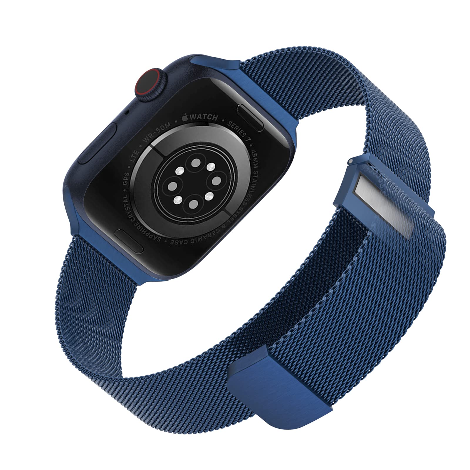 TuocalMetal Strap Compatible with Apple Watch Strap 38mm 40mm 41mm, Metal Mesh Magnetic Stainless Steel Replacement Band Women Men Bracelet for iWatch Series 8 7 6 5 4 3 2 1 SE Sport Edition