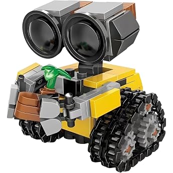 Mini Wall Robot Kit - 217 Pieces Robot Building Set Film Figure Sci-Fi Style Collectible Decoration Home Office STEM Learning Toy Creative Gift for Children Adults