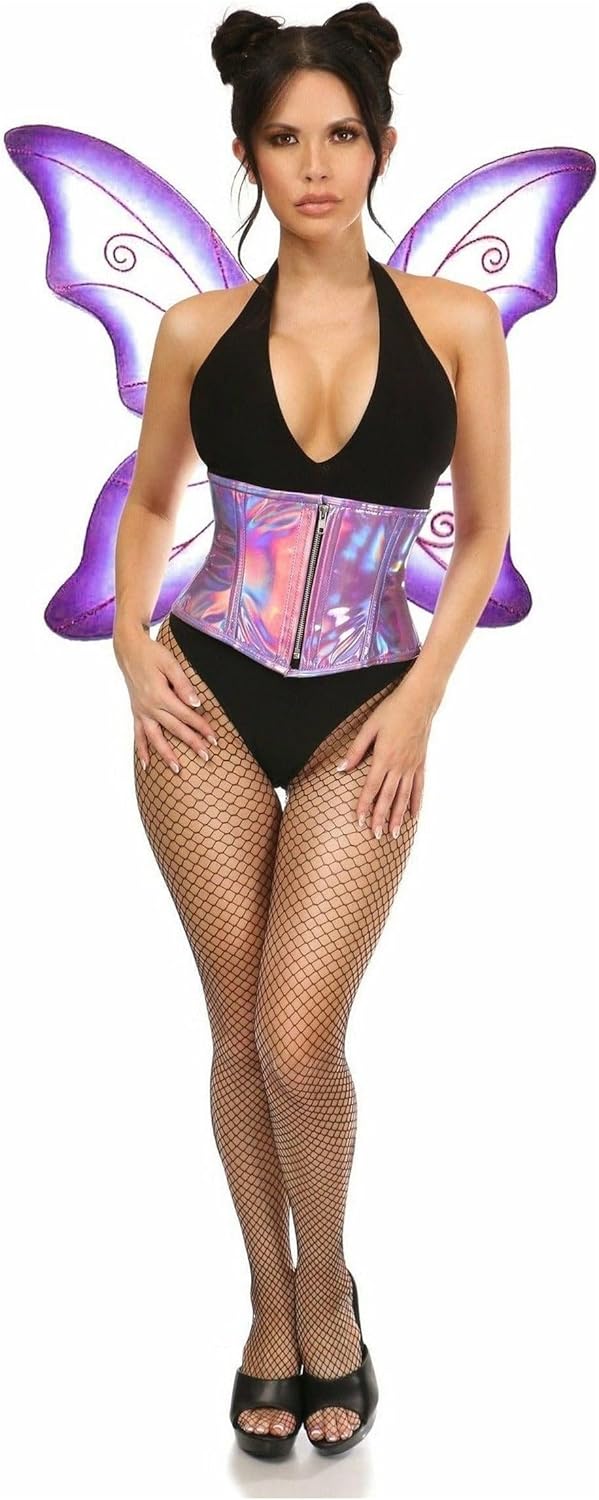 daisy corsets womens top drawer 2 pc purple pixie fairy corset costume purple size 4x plus
