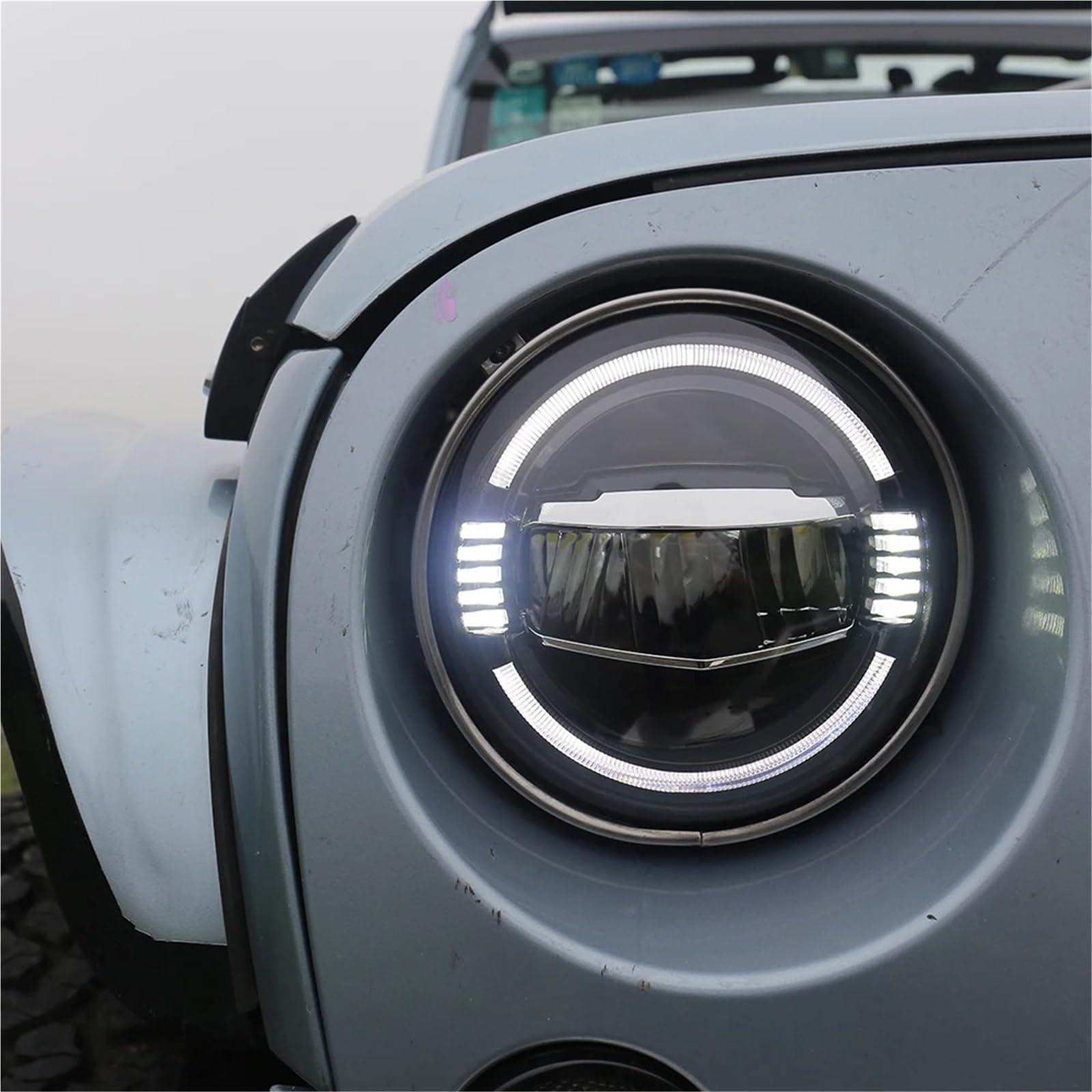 Per Jeep Per Wrangler 1997-2016 Per Lada Per Niva Per Fuoristrada 4x4 1 Faro A LED Da 7 Pollici Hi-Lo 50W 5000lms 3000lm Fari Fanali Proiettori Anteriori
