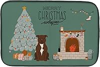 Vista 513 de Caroline's Treasures CK7824DDM - Tapete absorbente para secado de platos con diseño de bulldog inglés, rojo y blanco, para encimera de cocina, 14 x