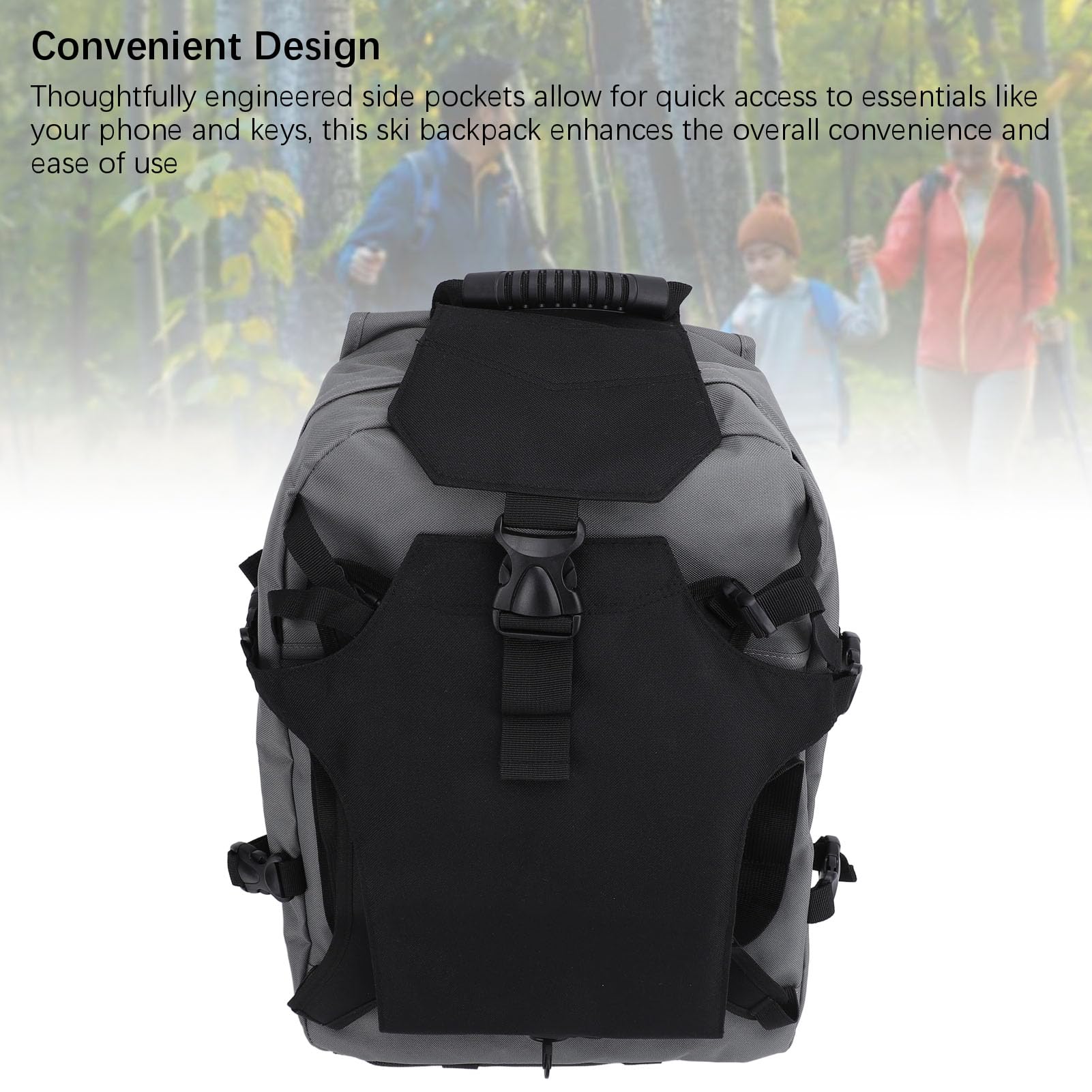 CHICIRIS Torba na Buty Narciarskie Plecak 30L Wodoodporny materiał Oxford z przegródką na do Jazdy na Nartach Snowboard Travel Kemping Kolarstwo