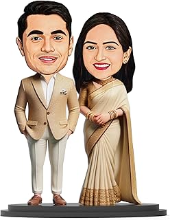Makertech Gifting Plastic Avatar Studio Personalized Gift for Husband Wife Character Tabletop Caricature Rectangular Photo... Price In India