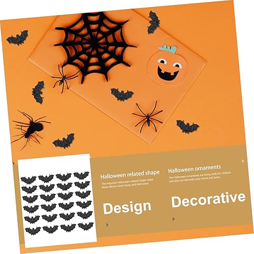 Miniatura 3 de 500 piezas de mini murciélago micro estatuilla de jardín, bonita decoración de Halloween, murciélagos falsos realistas, juguete de murciélago