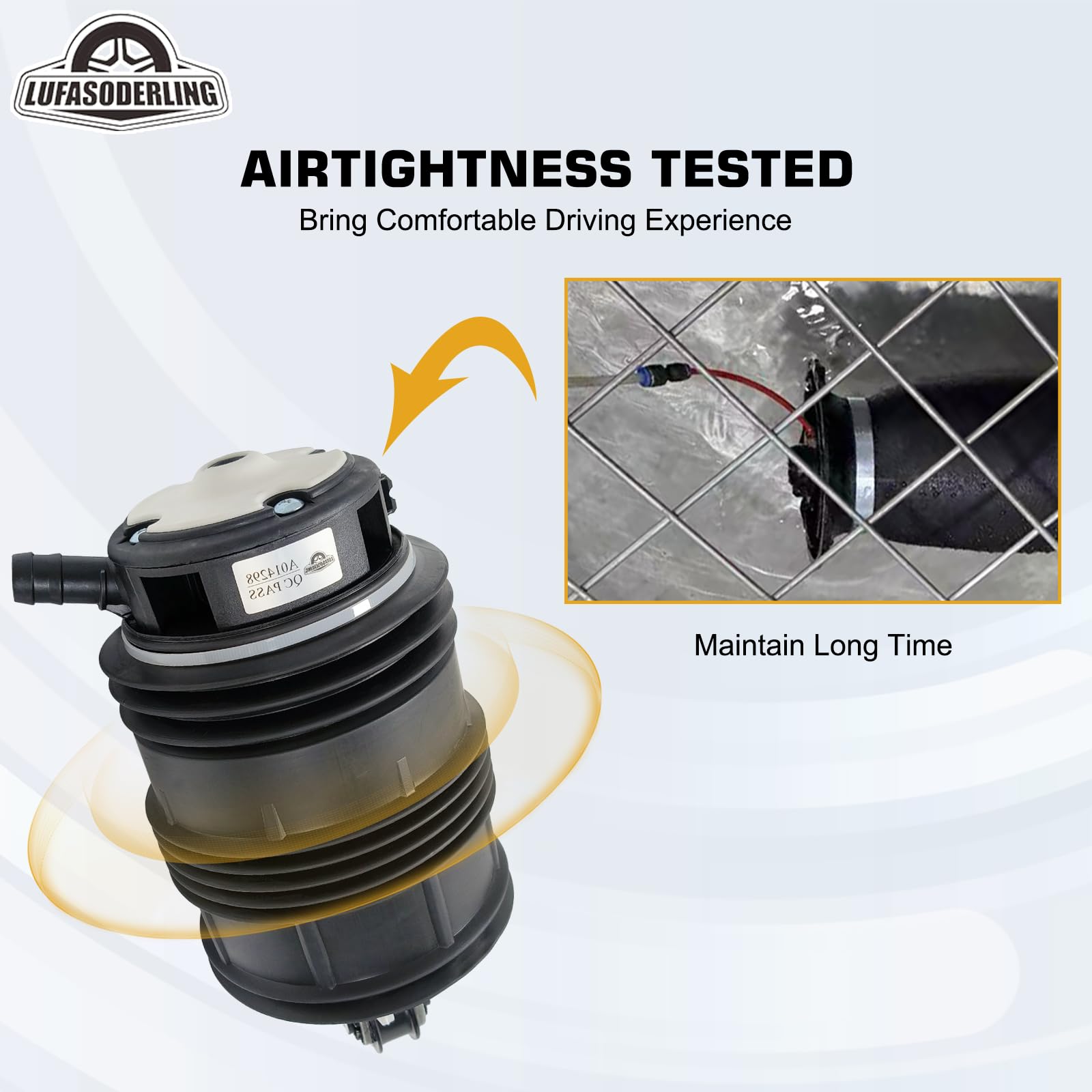 W211 Luftbalg Hinten Kompatibel mit Mercedes-Benz W211 C219 CLS280 CLS300 CLS320 CLS350 CLS500 S211 E200 E230 E280 CDI E240 T E320 E350 2113200725 2113200825 2113201525 (2 Stück)