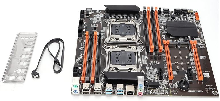 Desktop Motherboard Computer Accessory Dual Socket Desktop Motherboard 2011-3 Pin DDR4 for Studio Computer Game Simulator E5CPU