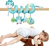 Baby Stroller Toy, Soft Plush Car Seat Toys, Pram Activity, Carseat Mobile, Toddler Sensory Development Activities for Babies 0-3 Years Babies