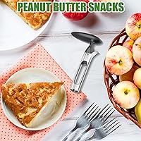 Vista 2 de Descorazonador de manzana, herramienta descorazonadora de manzana de acero inoxidable premium, mango ergonómico resistente, fácil de usar y limpiar