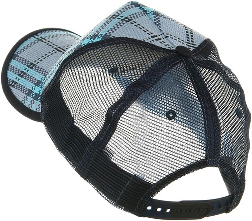 Plaid Straw Trucker Caps