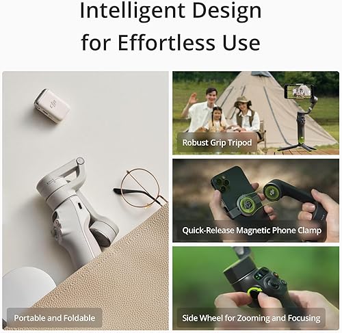Miniatura 4 de DJI Osmo Mobile 6 - Combo Vlogging, estabilizador para teléfono de 3 ejes, seguimiento de objetos, barra de extensión, AndroidiPhone, gris platino,