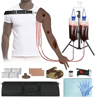 Wound Packing Arm Trainer, Wearable Haemorrhage Control Simulator for Tourniquet Training and Stop The Bleed Training - Dark