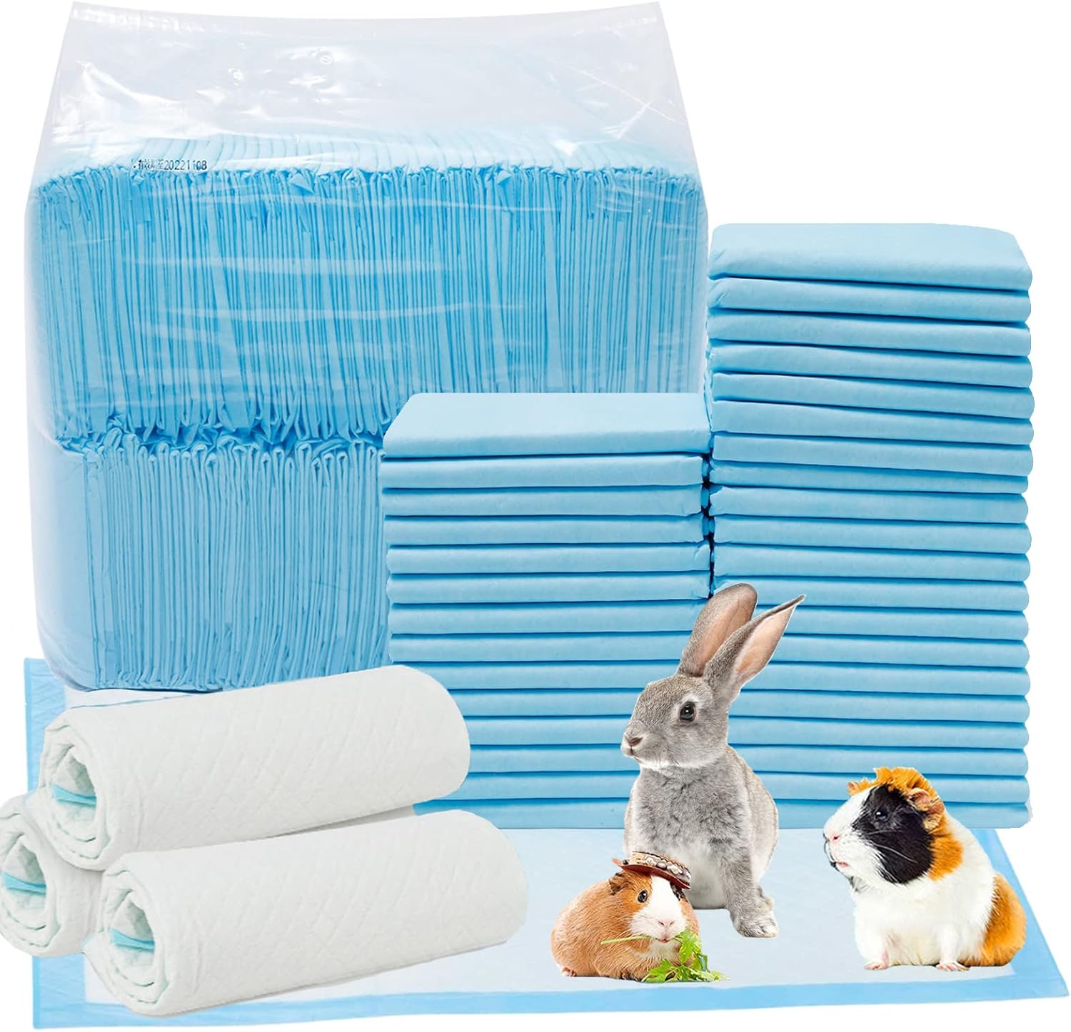 Buy RUNANIA Rabbit Pee Pads, 18 x 13 Disposable Super Absorbent Bunny