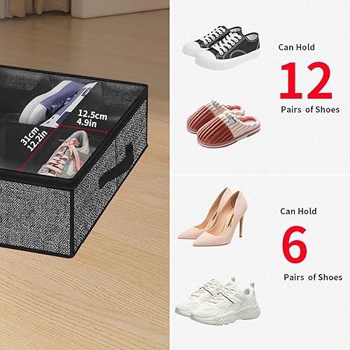 Miniatura 7 de Onlyeasy - Organizador plegable y transpirable con ventana grande transparente para el hogar bolsas de almacenamiento para ropa sábanas y edredones