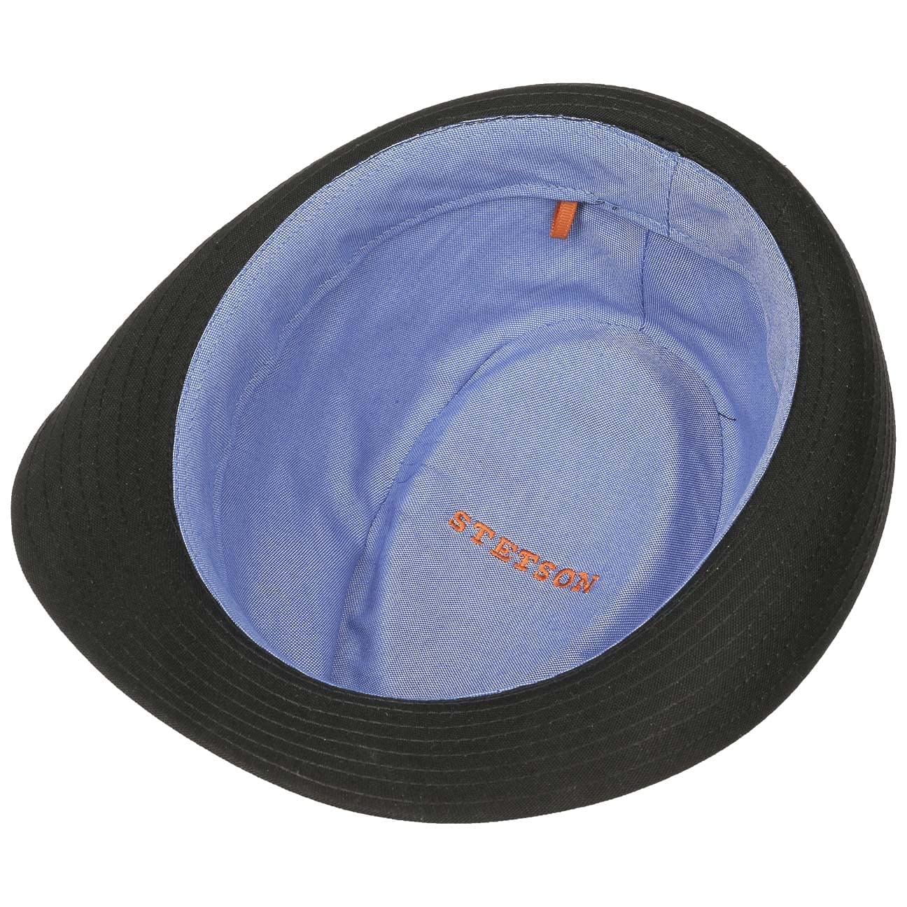 Stetson Cappello Trilby in Tessuto Teton Donna/Uomo - Made Italy Estivo Cotone da Sole con Fodera Estate/Inverno Estate