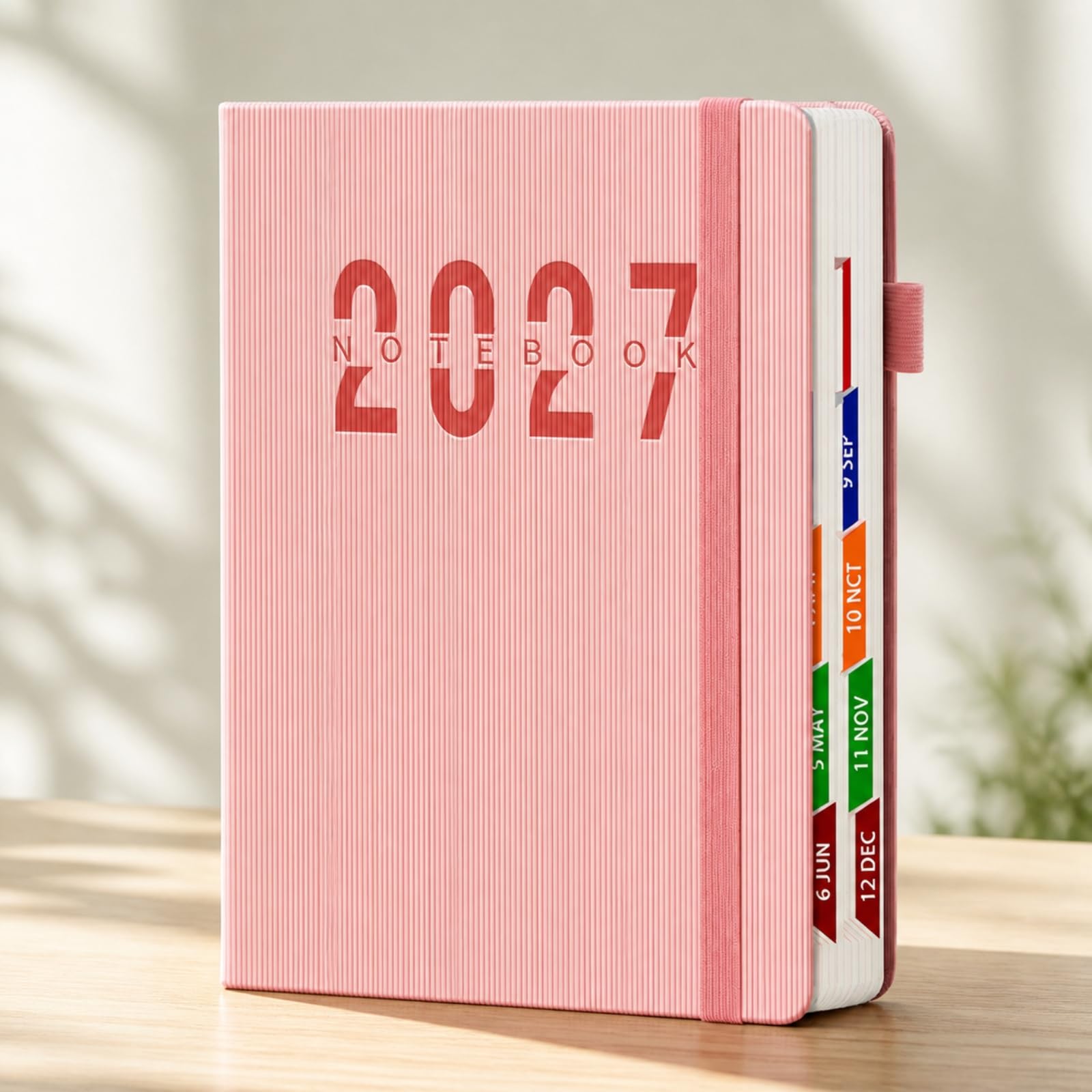 predolo Agenda 2027 Formato Formato Medio A | Planner Giornaliero 2027, Leggero, Taccuino con Copertina in PU, per Pianificazione Giornaliera, Scuola, Lavoratori, Studenti, Verde