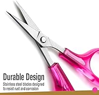 Vista 8 de Beaditive Juego de tijeras para detalles de alta precisión (2 piezas) puntas afiladas y finas, corte de papel, álbumes de recortes, costura