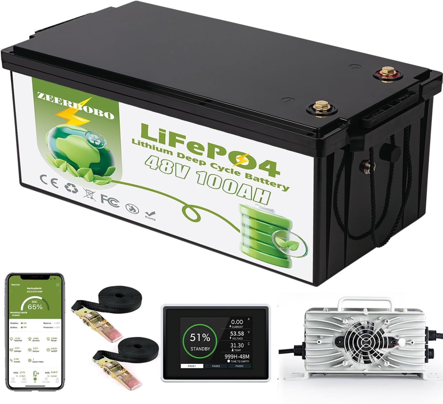 48V Lithium Battery Golf Cart