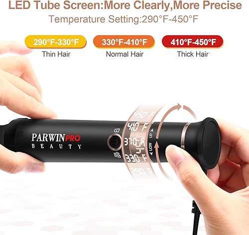 Miniatura 5 de Juego de varita rizadora, infrarrojo 7 en 1 barril de cerámica intercambiable incluye 34 pulgadas, 1 pulgada, 1 pulgada con infrarrojo, 1 14