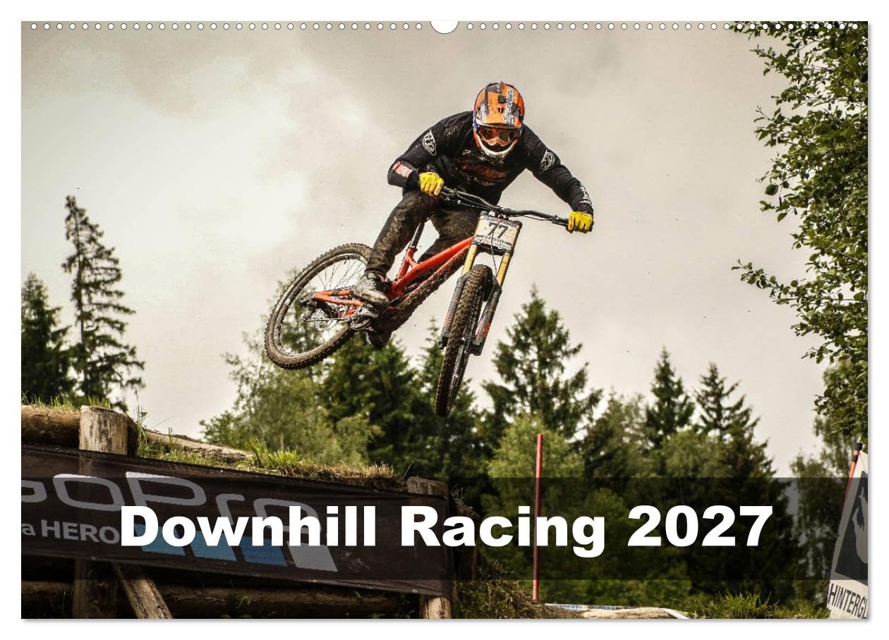 CALVENDO - Downhill Racing 2027 (Wandkalender 2027 DIN A2 quer), Monatskalender: farbig, actionreich, spannend, querformat