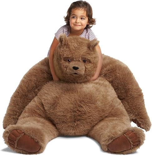 Miniatura 3 de Manhattan Toy Kodiak Bear Jumbo 40" Huggable Animal de peluche y decoración de habitación de felpa para 4 años en adelante
