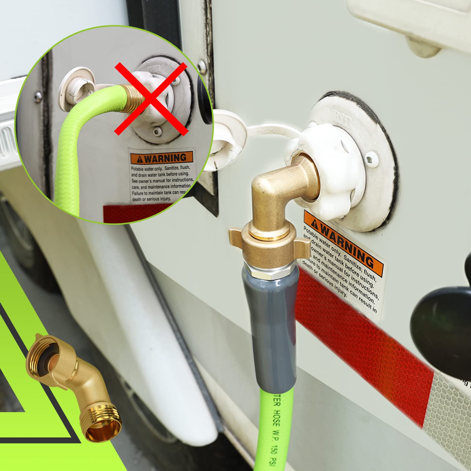 RVMATE Tubo dell'acqua per camper, 30,5 m, diametro interno 1,6 cm