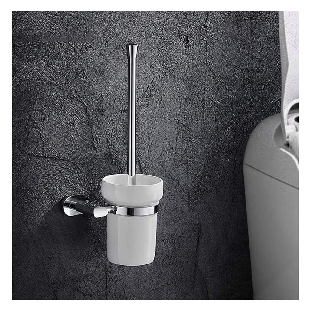 Juego de escobilla de inodoro para montaje en pared, accesorios de limpieza de baño, perfecto para fregar suelos, herramienta de limpieza de inodoro elegante y funcional