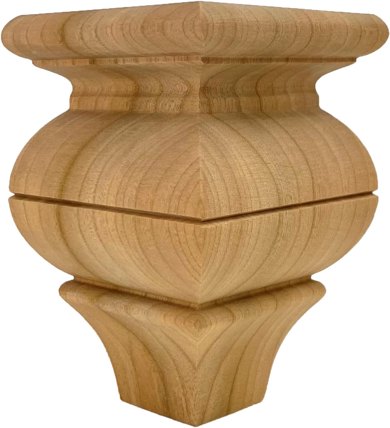 Amazon.com: Highland Manor Wood Products Set of 4 Square Hudson Bun ...