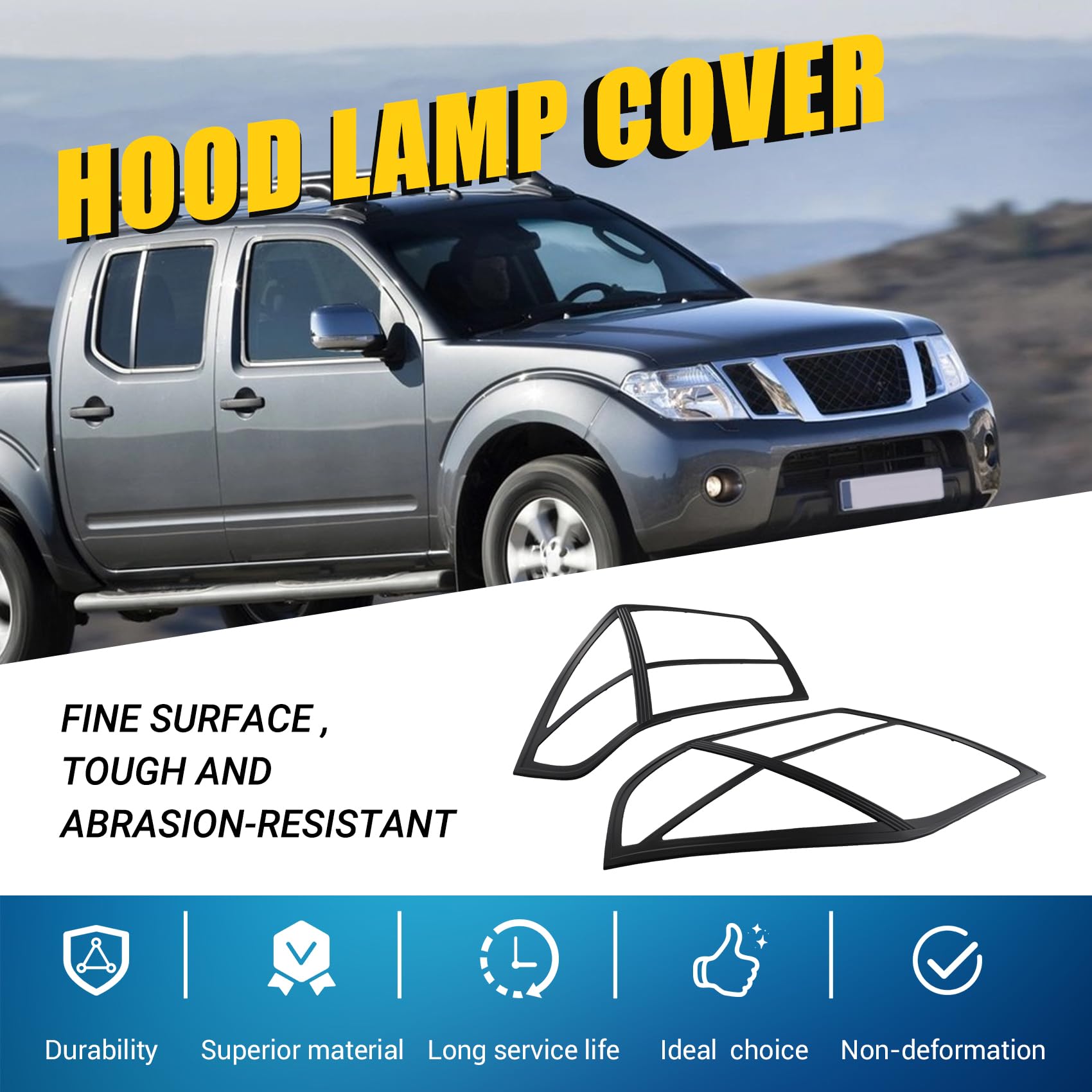 PièCes de Capot de Lampe de Phare de Voiture Couvercle de Phare pour Navara D40 2006-2013 Accessoires de Voiture