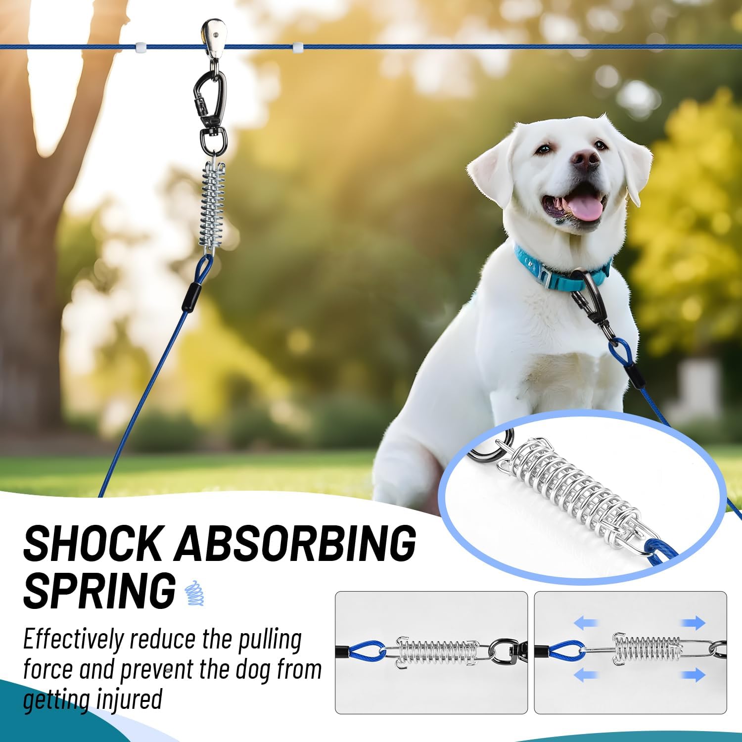 Ultimate Freedom: Review of the Heavy Duty 75FT Dog Runner for Your Yard