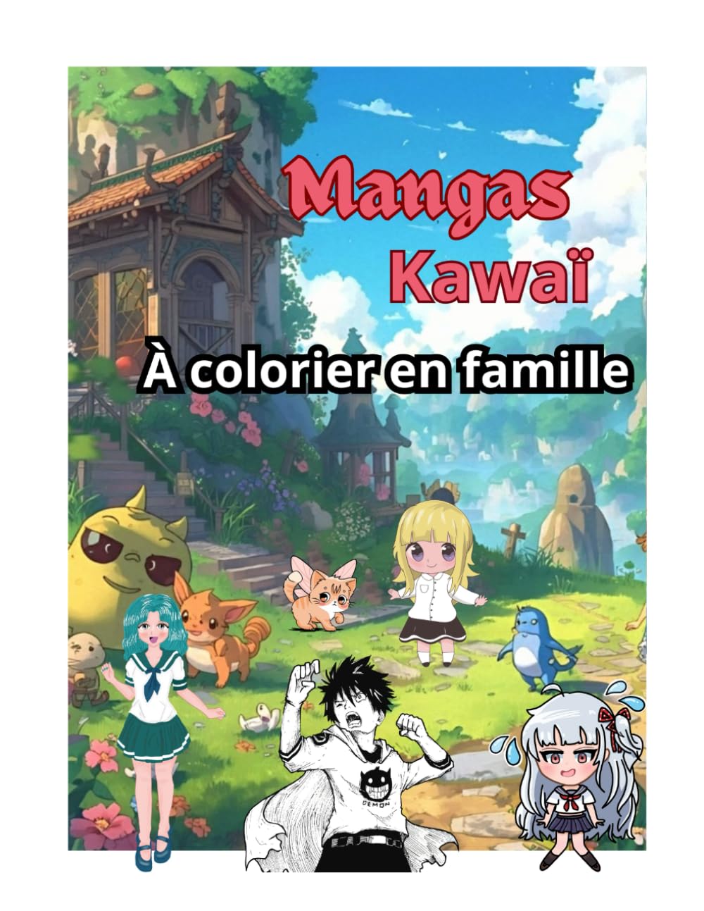 Manga Kawaï À colorier en famille