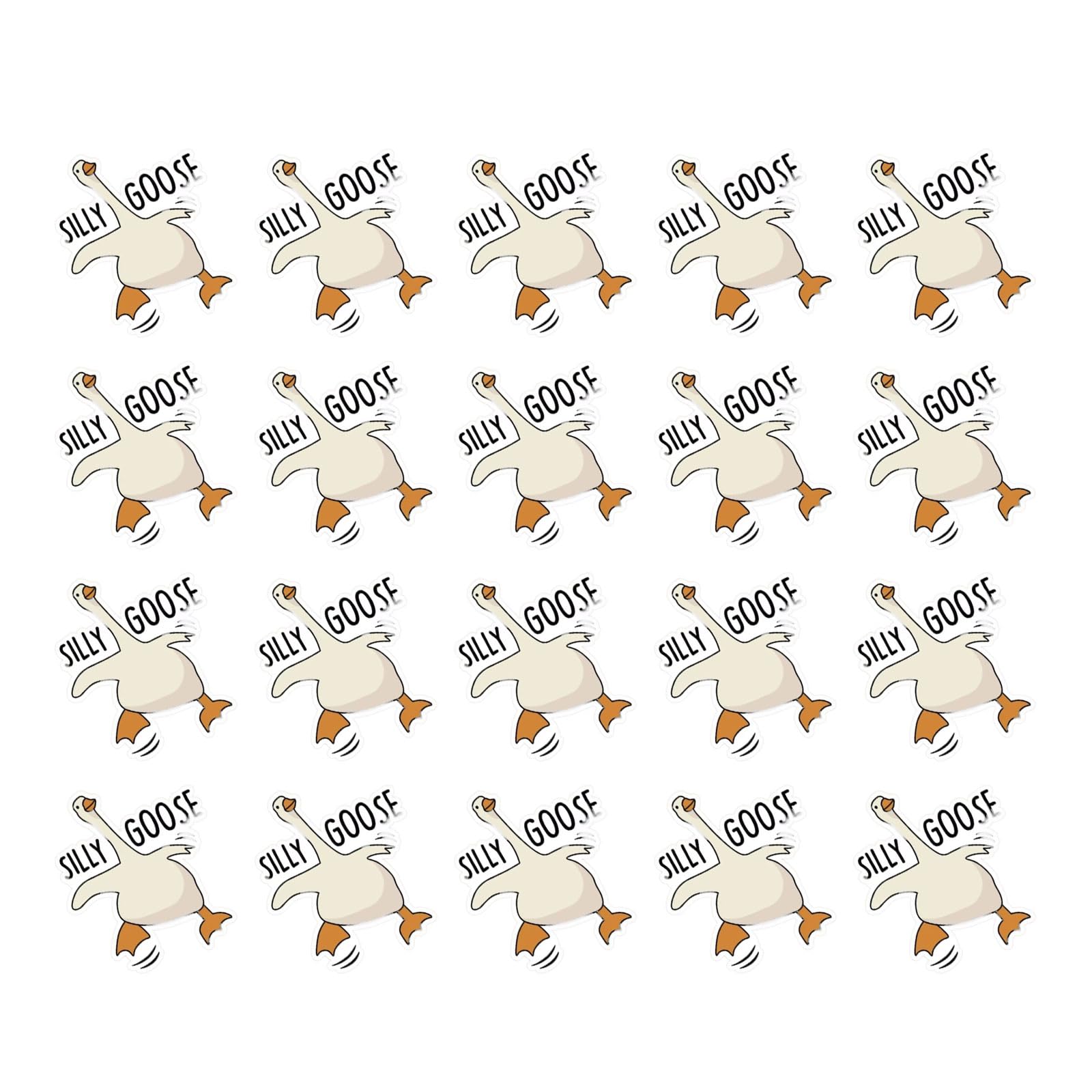 ZBIianxer Cute Silly Gooses Stickers Aesthetic Decals Laptop Luggages Skateboards Sticker For Water Bottle Tumblers Decorations Kid Silly Gooses Sticker