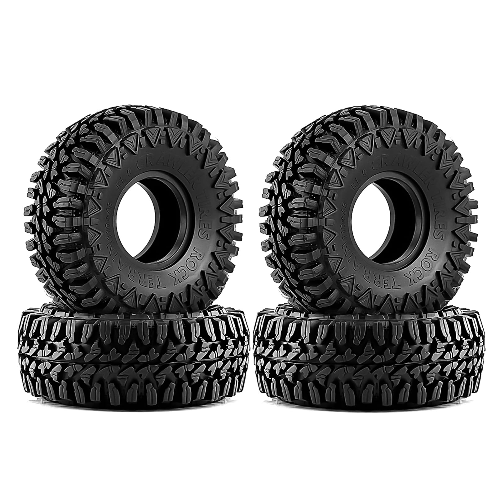 Pneus de roue 1,9 pouces de rechange pour voiture télécommandée Axial et CC01