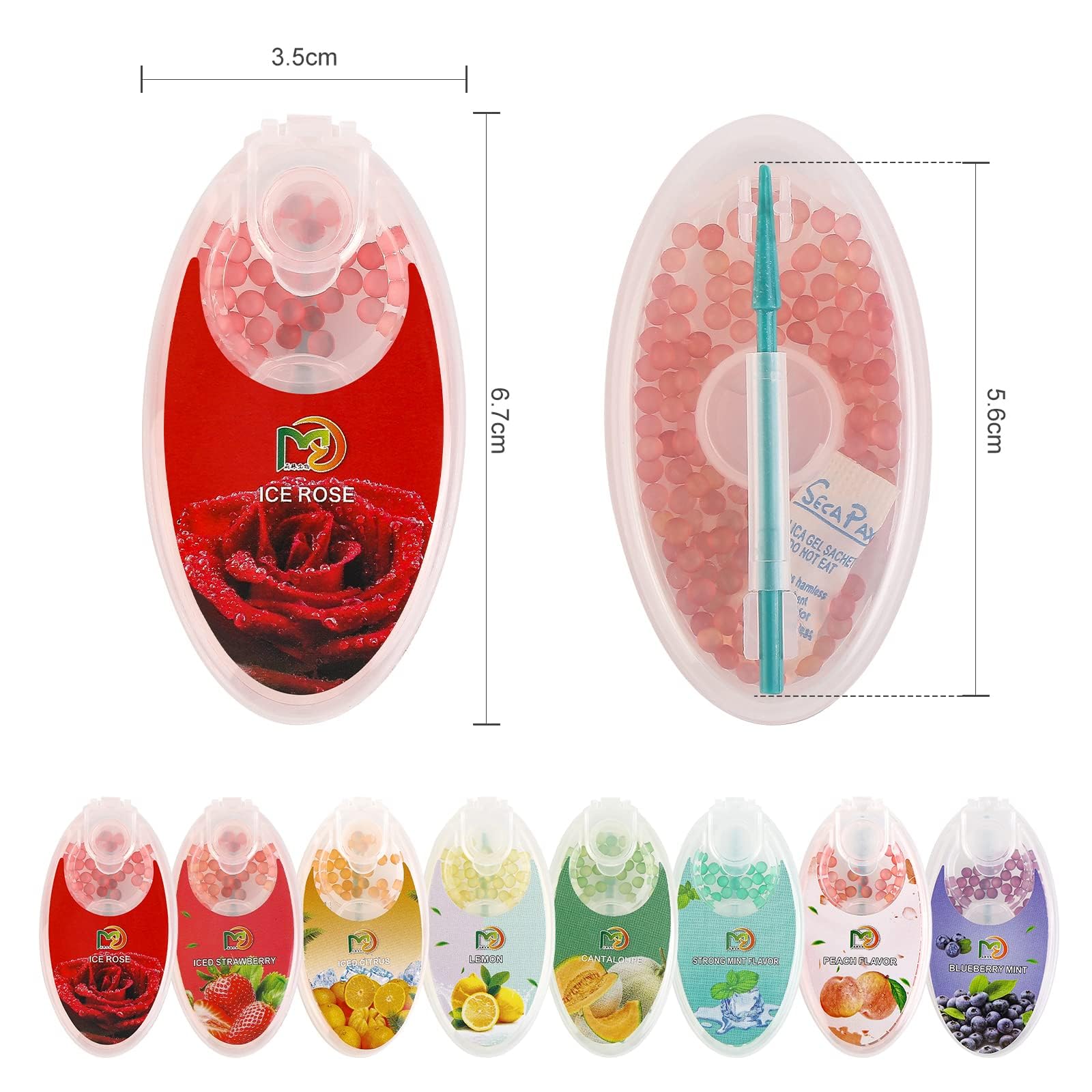 8 kapsułek zapachowych do papierosów, filtr papierosowy, kapsułki, 800 kapsułek, kulki mentolowe do papierosów, aromatyczne kapsułki do papierosów, 8 smaków