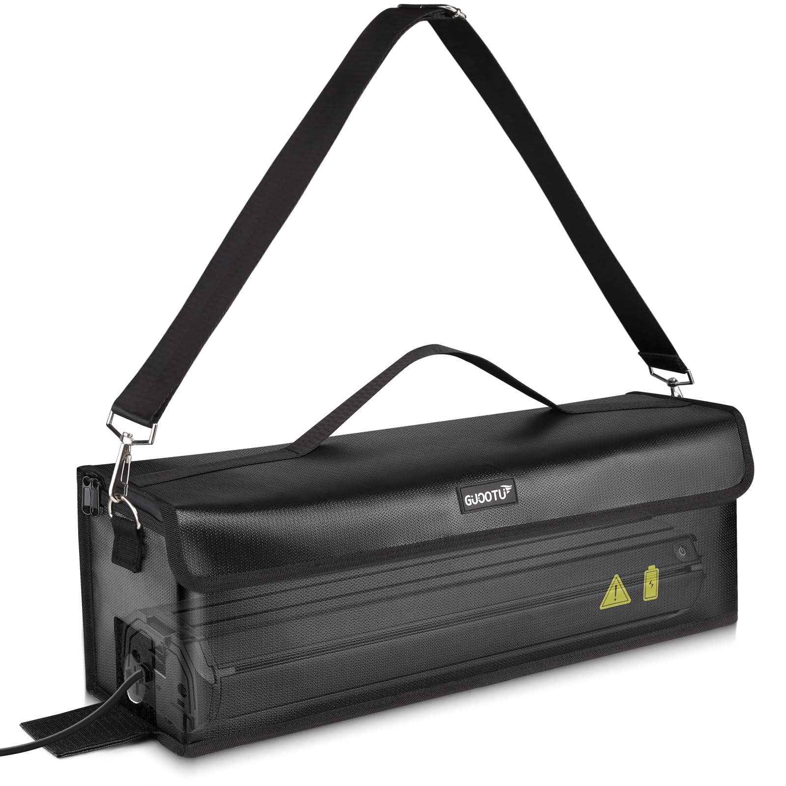 GUOOTU Ebike Akku Tasche,Feuerfest bis 1400 °C,für Lagerung,Transport, Akku Tasche Wasserdicht Explosionssicher,Ebike akku schutzhülle Großraum.