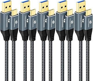 USB A to USB C Cable 1M 5 Pack, USB 3.1 USB 3.2 Gen2 10Gbps Data Transfer Cable for Samsung Galaxy/MacBook Pro/iPad Pro - Amazon Deal & Rabatt