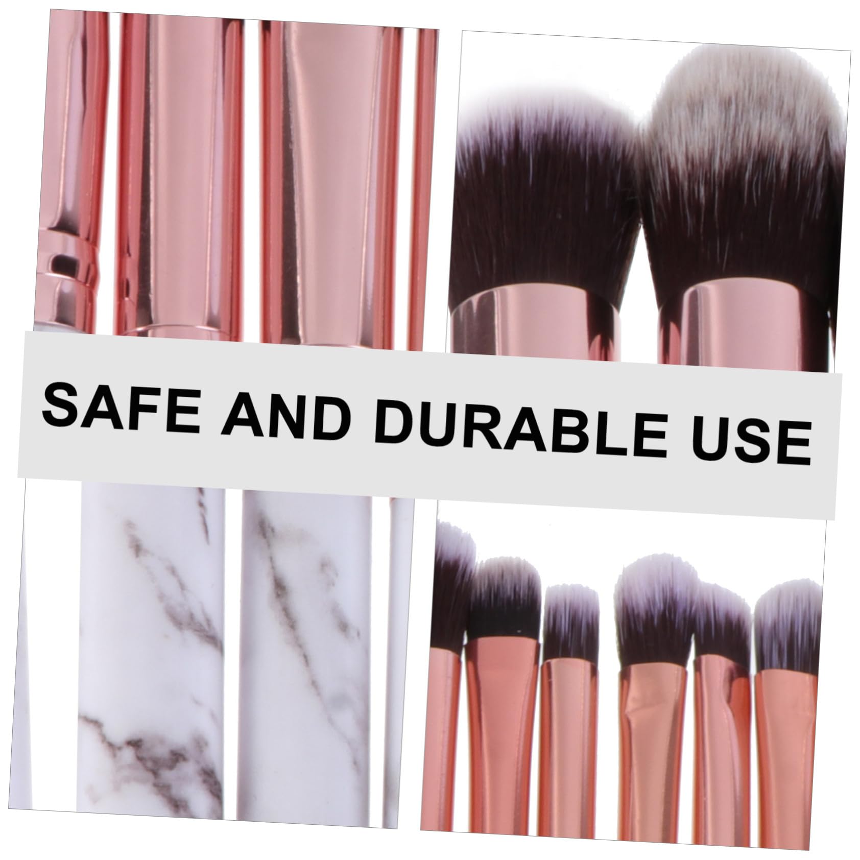 DOITOOL Juego De 30 Brochas De Maquillaje Con Mango De Mármol Y Cerdas De Nailon Para Un Aspecto Natural Para Uso Diario Kit De Brochas Y Borlas De Maquillaje Para Mujeres.