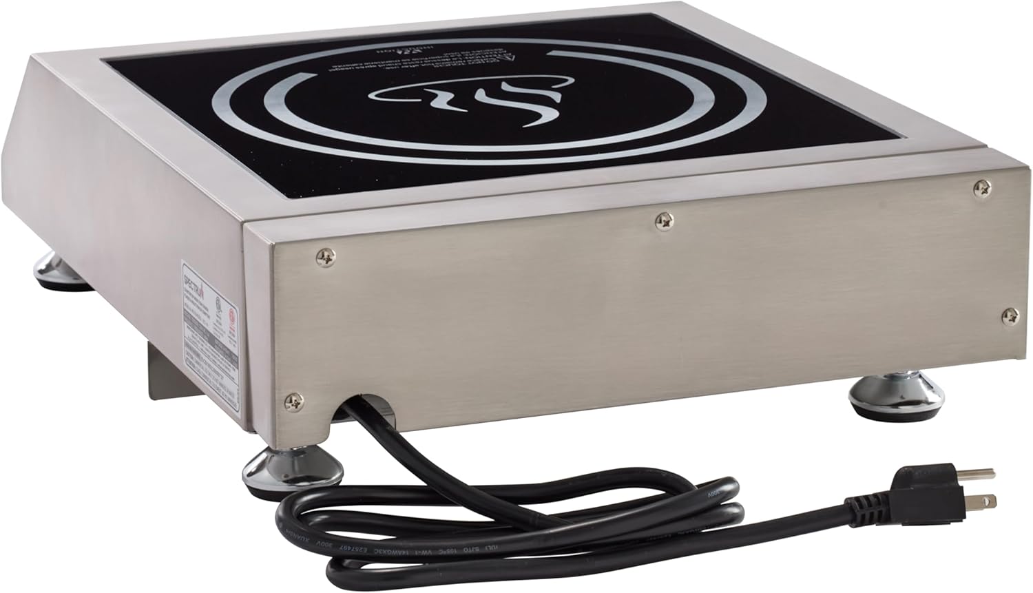 Winco EICS-34 Commercial-Grade Portable Induction Cooktop Burner, 3400 W, 240V