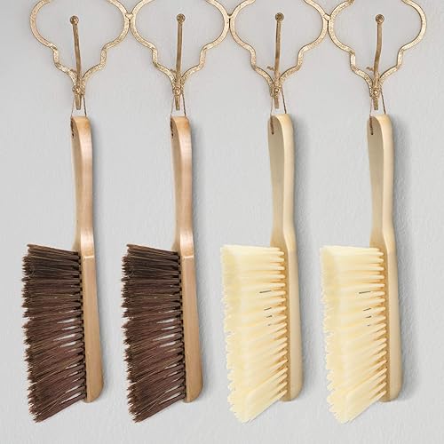 Miniatura 7 de 2 cepillos de madera para banco, cepillo para chimenea, pelo de caballo, cepillo de banco de cerdas suaves, mango de madera largo, cepillo para