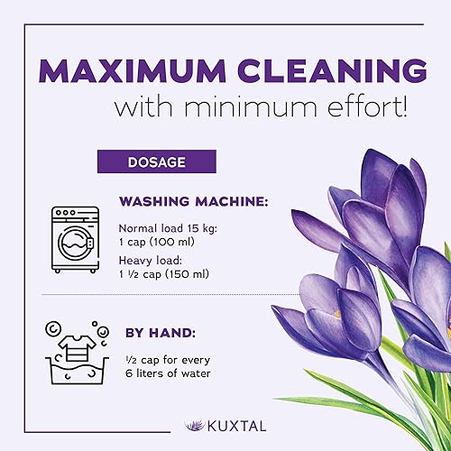 Miniatura 6 de Detergente líquido para ropa, paquete de 3 (202.8 onzas líquidas), biodegradable y ecológico con ingredientes naturales, su poder de limpieza es