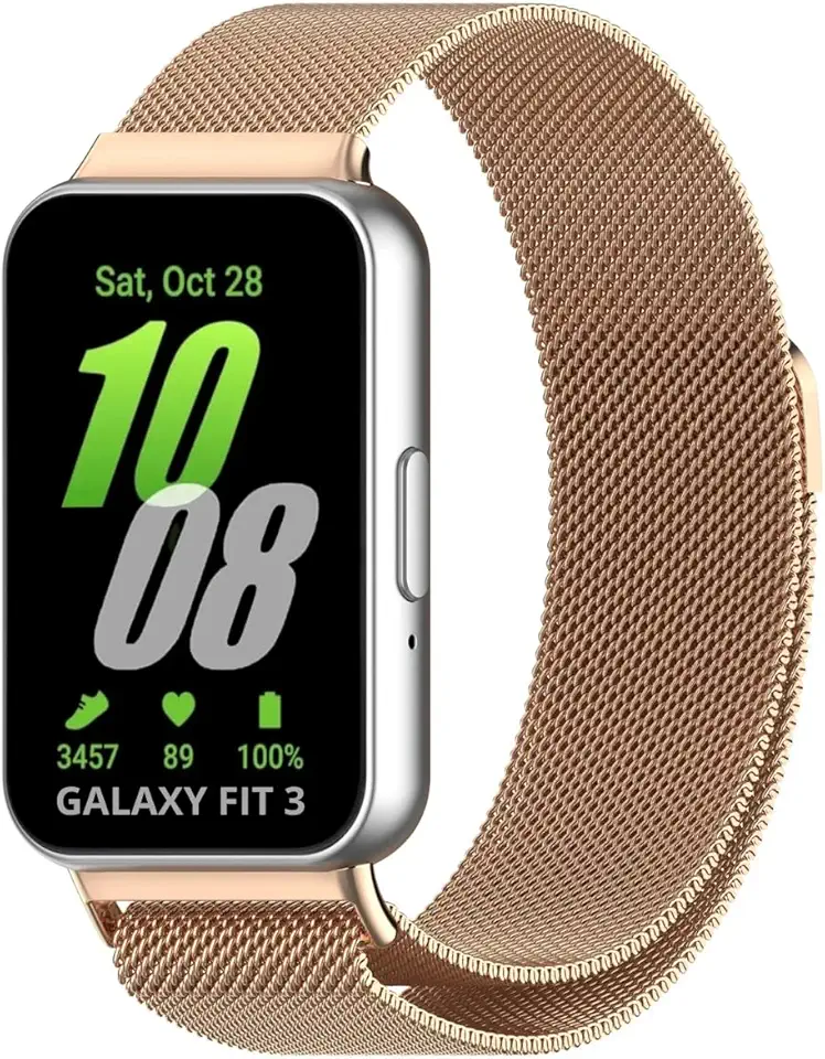 Pulseira De Metal Aço Para Samsung Galaxy Fit 3 Sm-r390