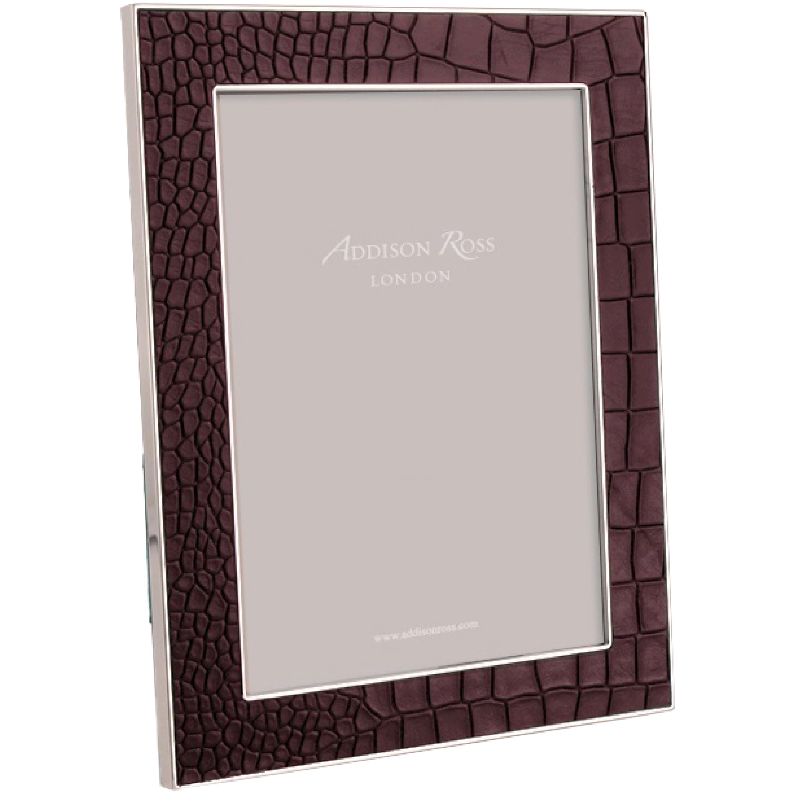Addison Ross Photo Frame 5x7cm - Portrait or Landscape Display - Ideal Picture Frames for Gifting - Gift for Weddings, Birthday, Anniversary - Modern Design - Faux Chocolate Croc - 24mm