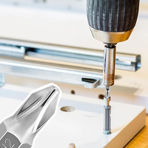 Miniatura 7 de AEJ Juego de 50 puntas de destornillador, juego de brocas de cabeza hexagonal, juego de puntas Phillips ranuradas cuadradas Torx con soporte para