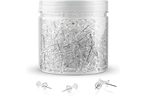 400-Piece Clear Push Pins for Effortless Wall Decor
