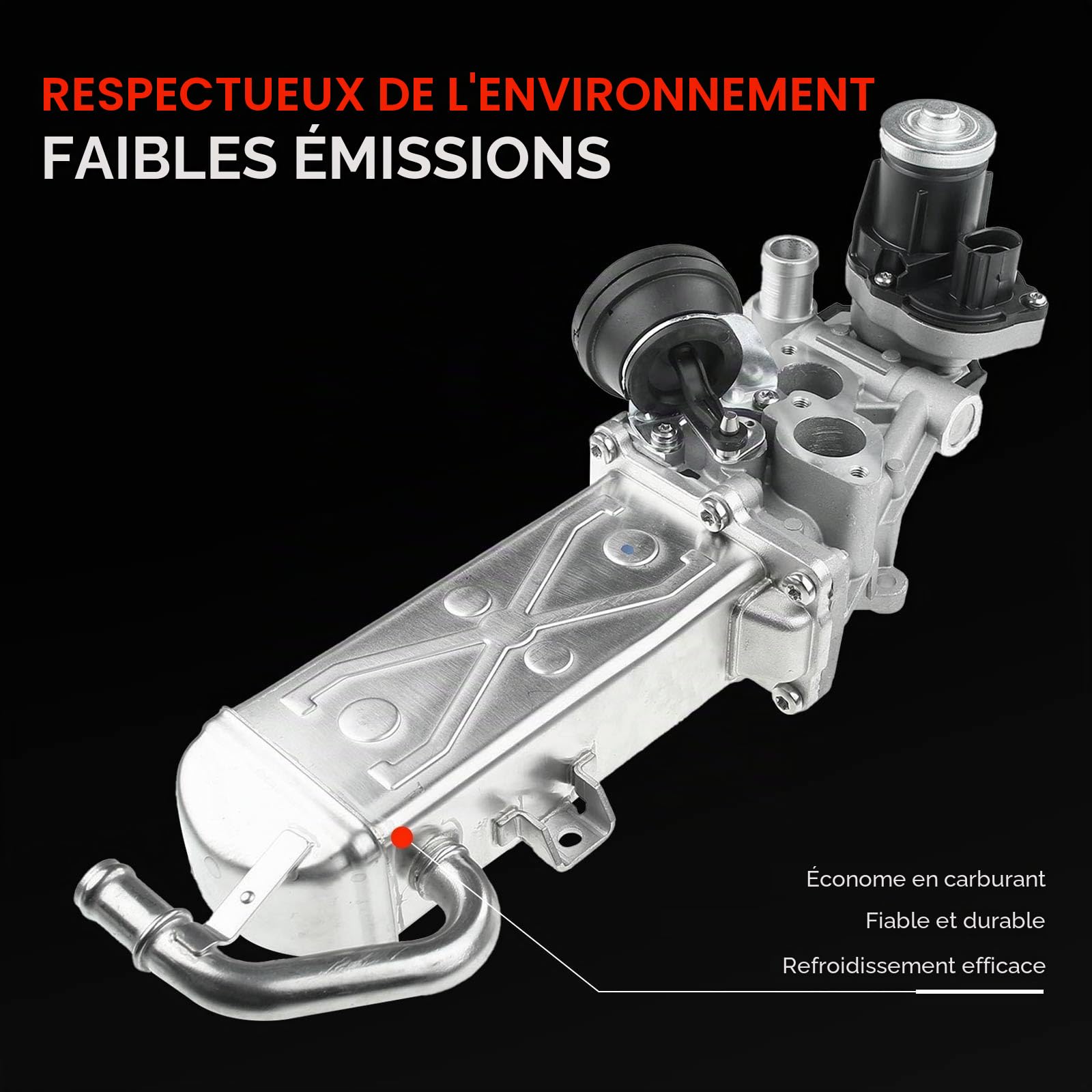 Frankberg Vanne EGR pour le recyclage des gaz d'échappement 03L131512AP | Compatible avec: Altea XL 5P5 5P8, Polo 6C1 6R1, CC 358, Golf Plus 521 5M1, O.c.t.a.v.i.a II 1Z3, Coléoptère 5C1 5C2
