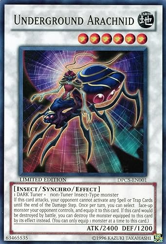 Yu-Gi-Oh! - Arácnidos subterráneos (DPC5-EN001) - Paquete Duelista 2011 - Edición Limitada - Super Raro