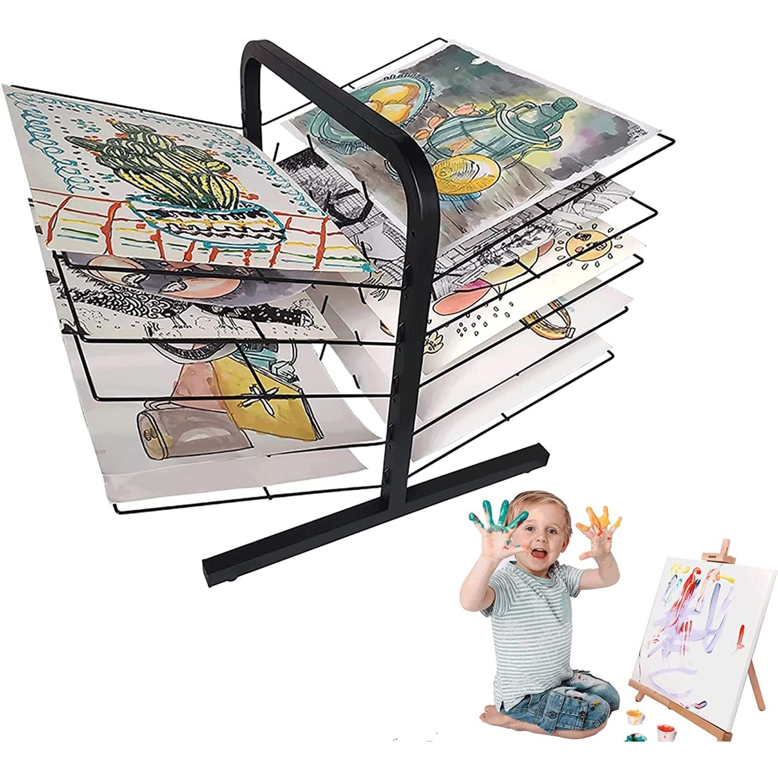 Support de séchage d'art de table idéal pour atelier scolaire